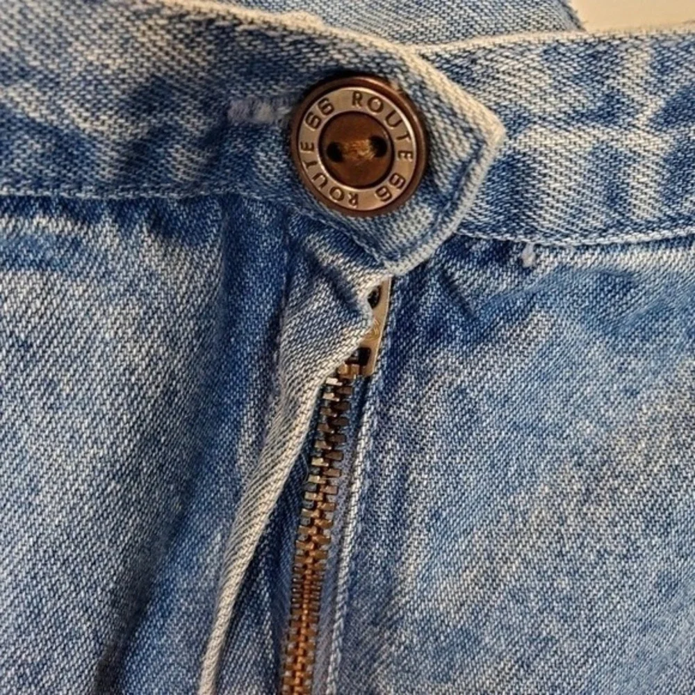 Route 66 Y2K‎ Denim Mini Skirt Blue Jean Juniors 17/18 Cotton 2000s Mallcore